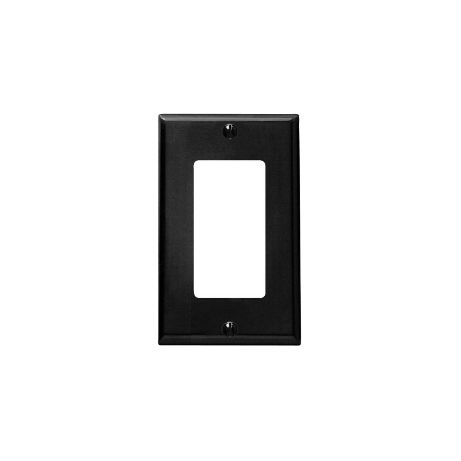 Decora Single Gang Wall Plate Black