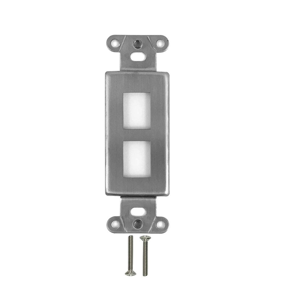 Decora Strap 2 Port Keystone Stainless Steel