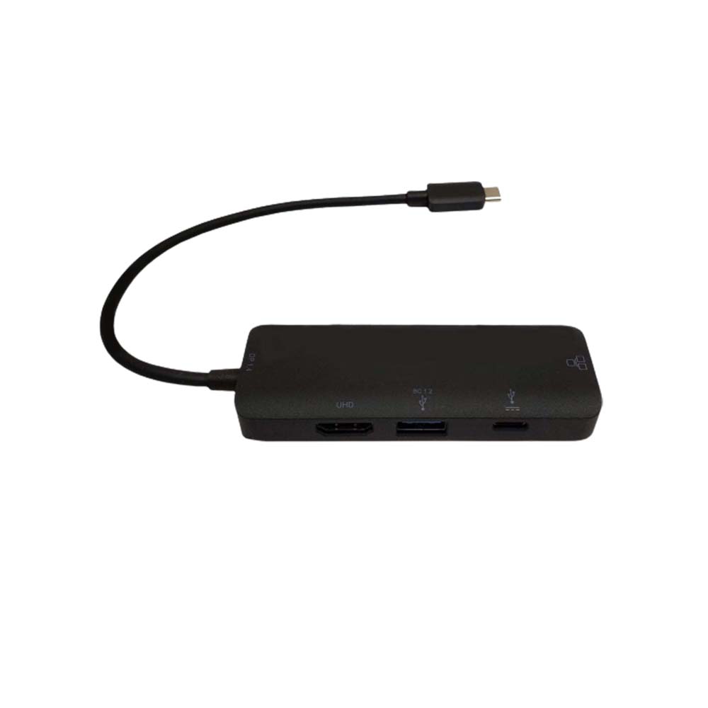 USB 3.1 Type C to HDMI USB A 3.0 USB Type C RJ45 DP 1.4 Alt Mode Black