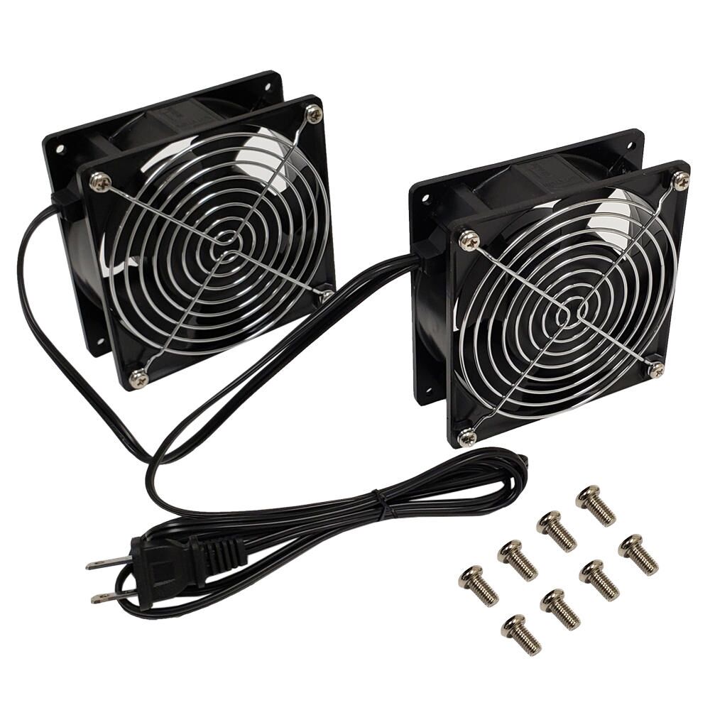 8eae6 Other Brands RM 615 Wall Mount Bracket Cabinet Shelves Fan Kit for RM 500 Series Wall Mount Cabinets Low Decibel 28dBa 55 CFM Pair