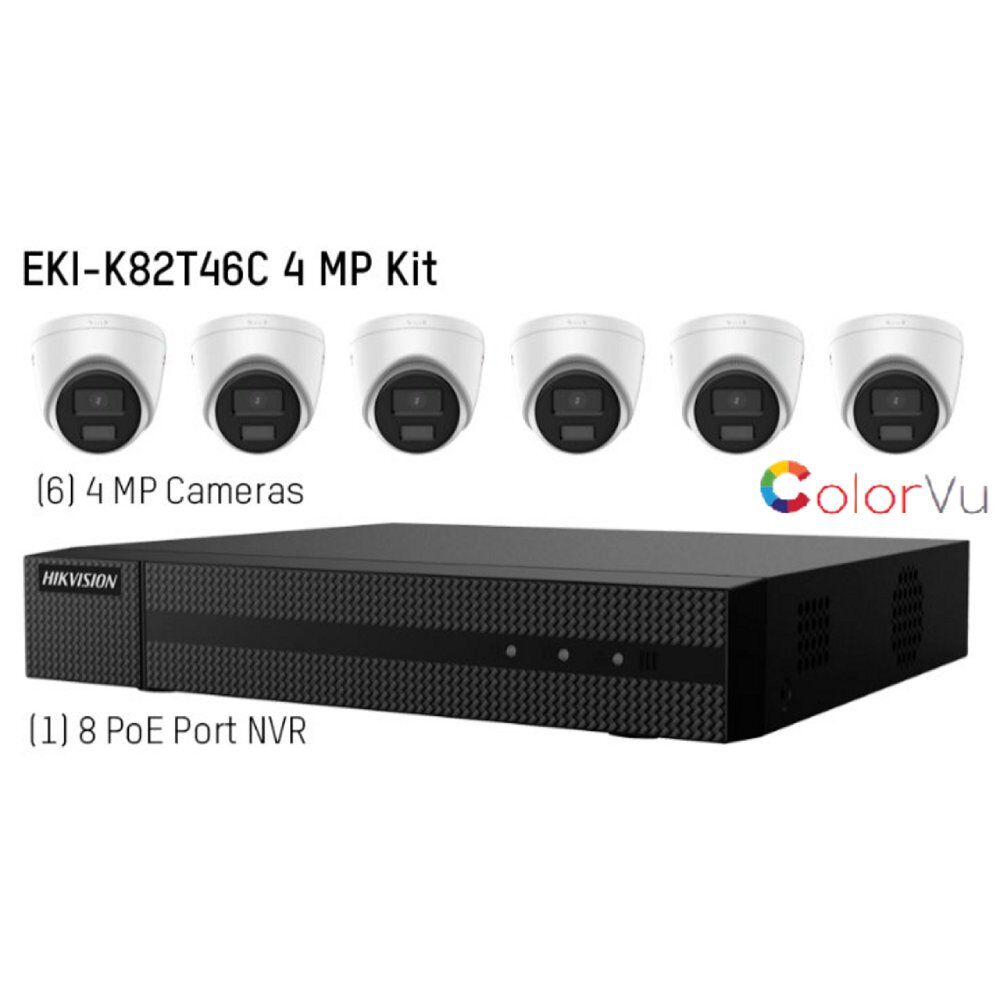 Hikvision EKI K82T46C ColorVu Kit