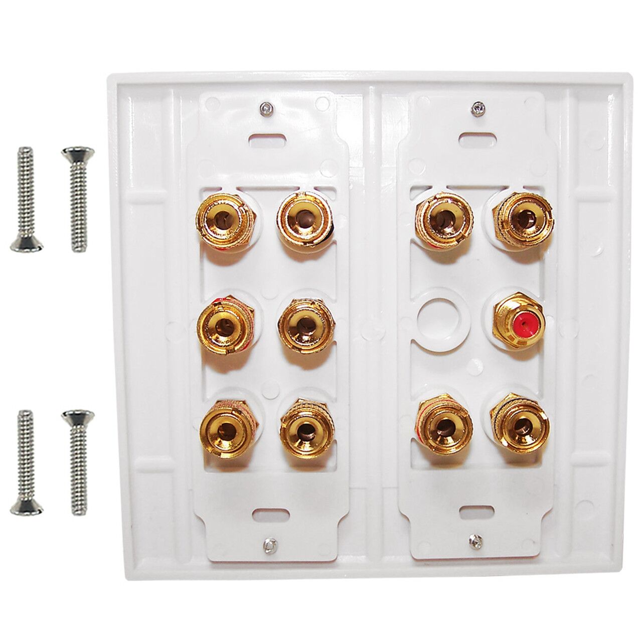 5.1 Surround Sound Wall Plate Kit Decora White1