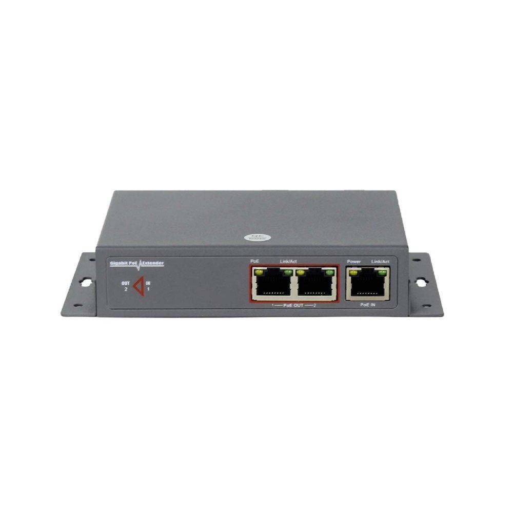 2 Channel 10 100 1000M PoE Extender – 30W – IEEE 802.3af at