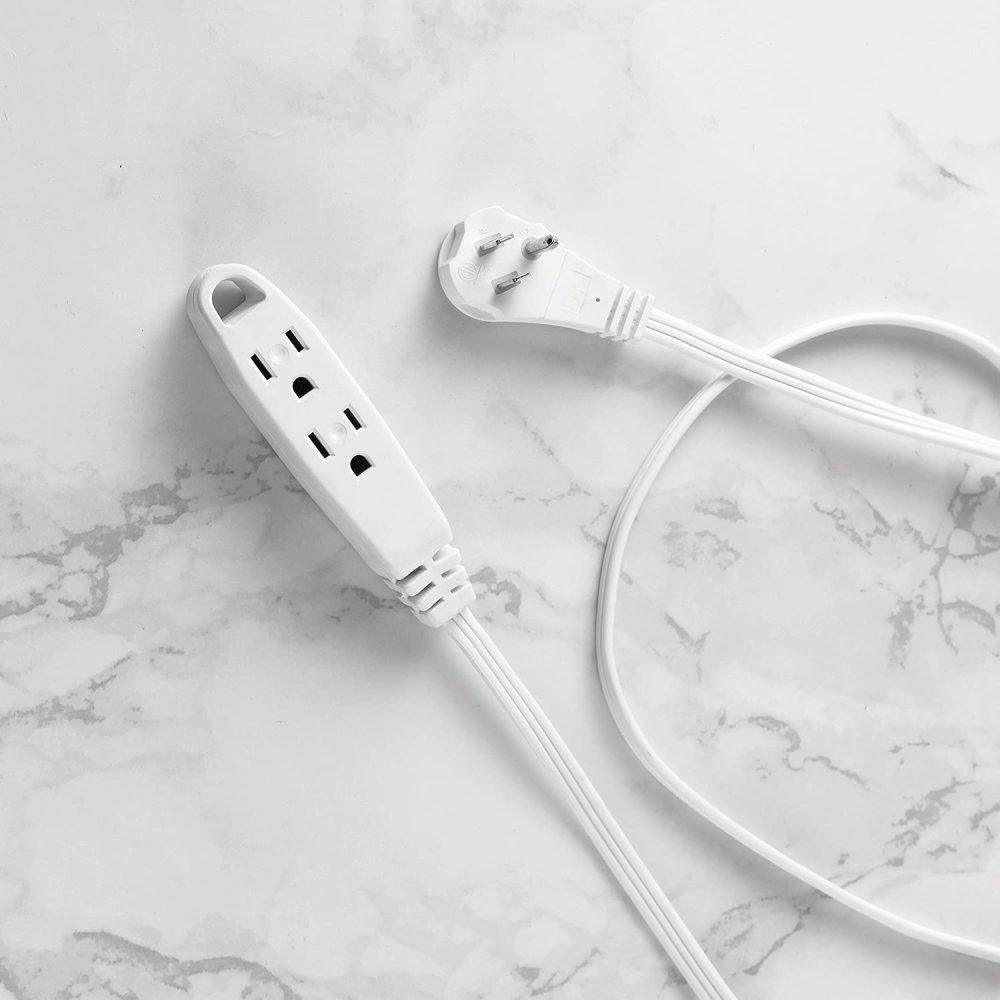 RIGHT ANGLE ELECTRICAL EXT CORD W 3 OUTLETS 3