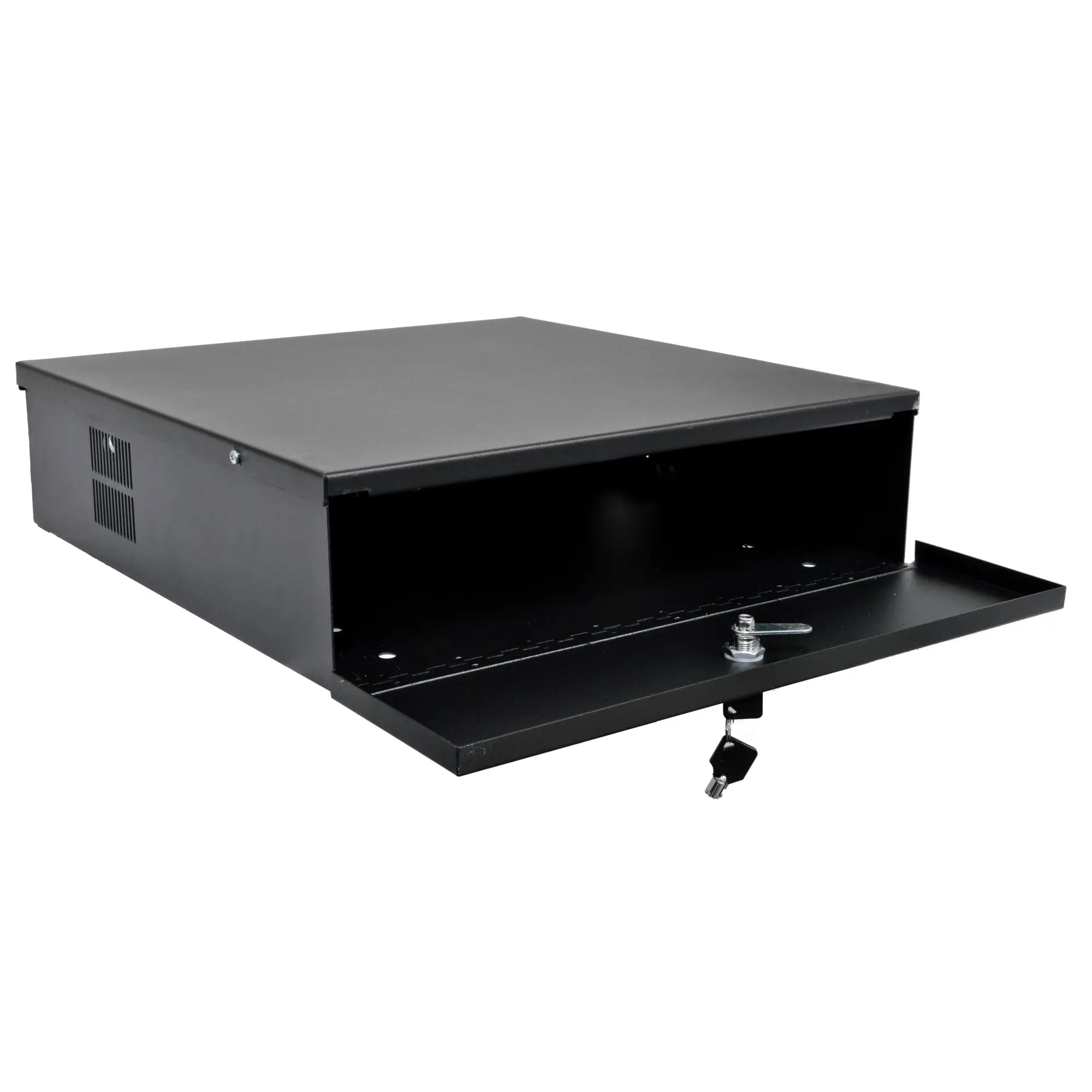 Heavy Duty 18 x 18 x 5 DVR Security Lock Box with Fan for CCTV Security Systems Black White The Wires Zone 1656541696 2000x2000