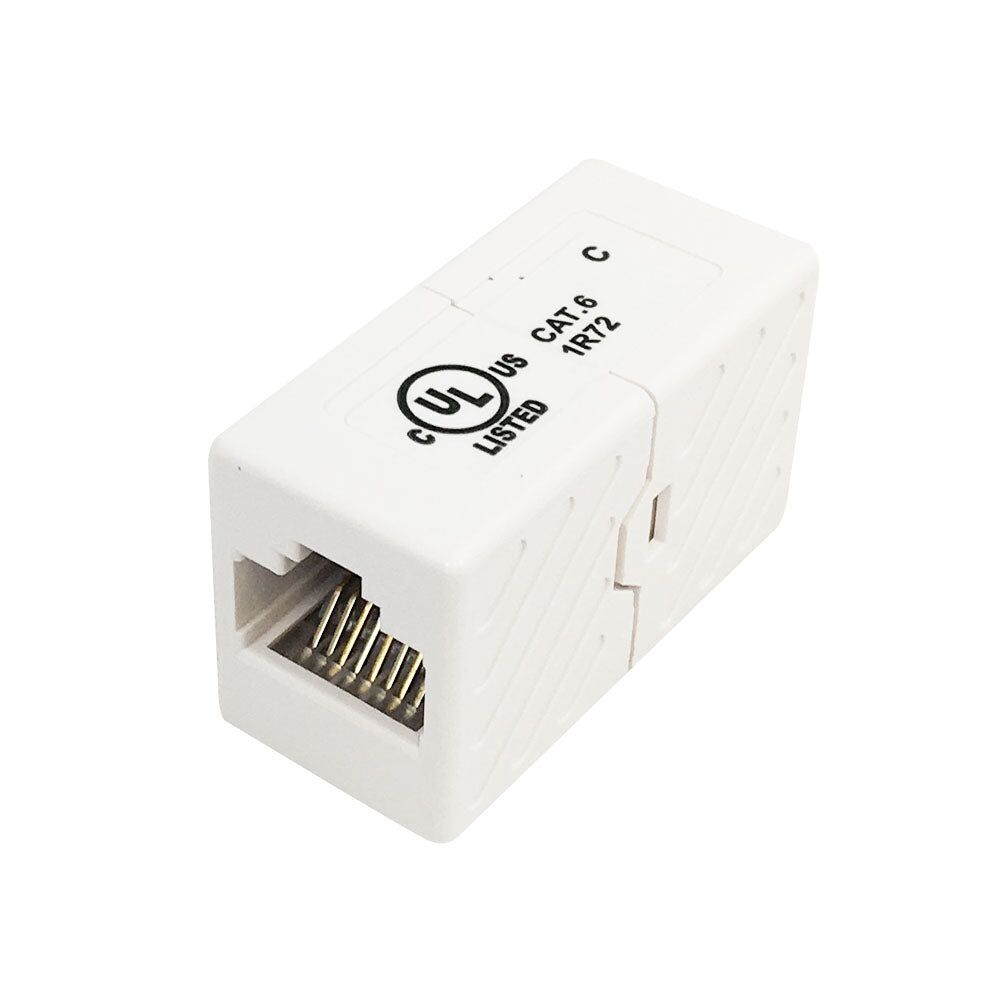 RJ45 Inline Coupler Cat 6 White