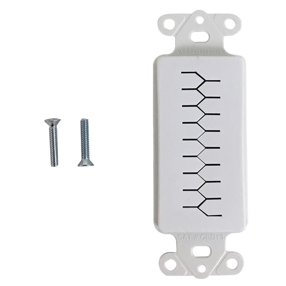1Decora Strap Pass Through Slotted Style White