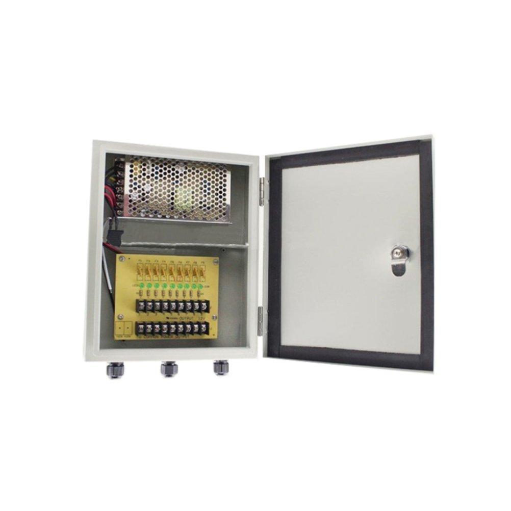 DC Power Supply 9CH – Input 120V 240V – Output 12V 10A – cULus