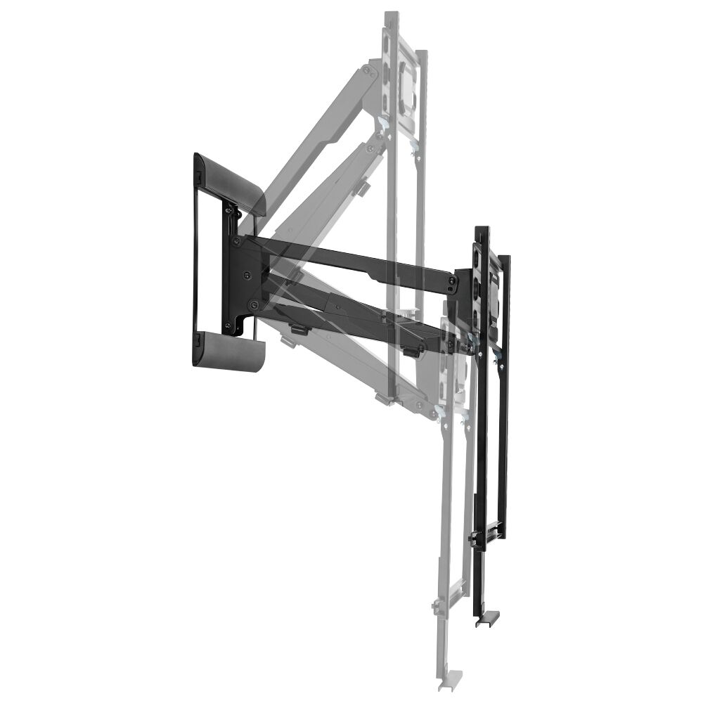 TV Fireplace Mantel Wall Mount Bracket for Flat and Curved LCDLEDs Tilt Swivel and Vertical Fits Sizes 43 to 70 inches Maximum VESA 600x400 3