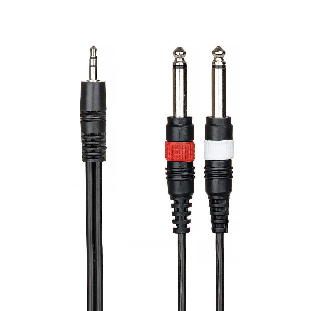 61820 PrimeCables Cab TRSTS8 All Professional Audio Cables 1 8 TRS male to two 1 4 TS male cable PrimeCables