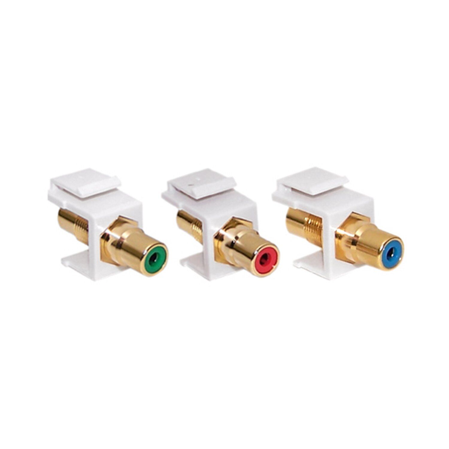 Component Keystone Wall Plate Insert Red Green Blue Color Coded Female Female Coupler