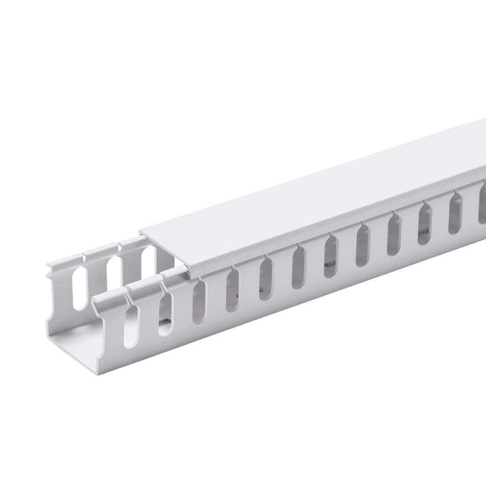 8MM SLOT W33 X H33 2M WHITE