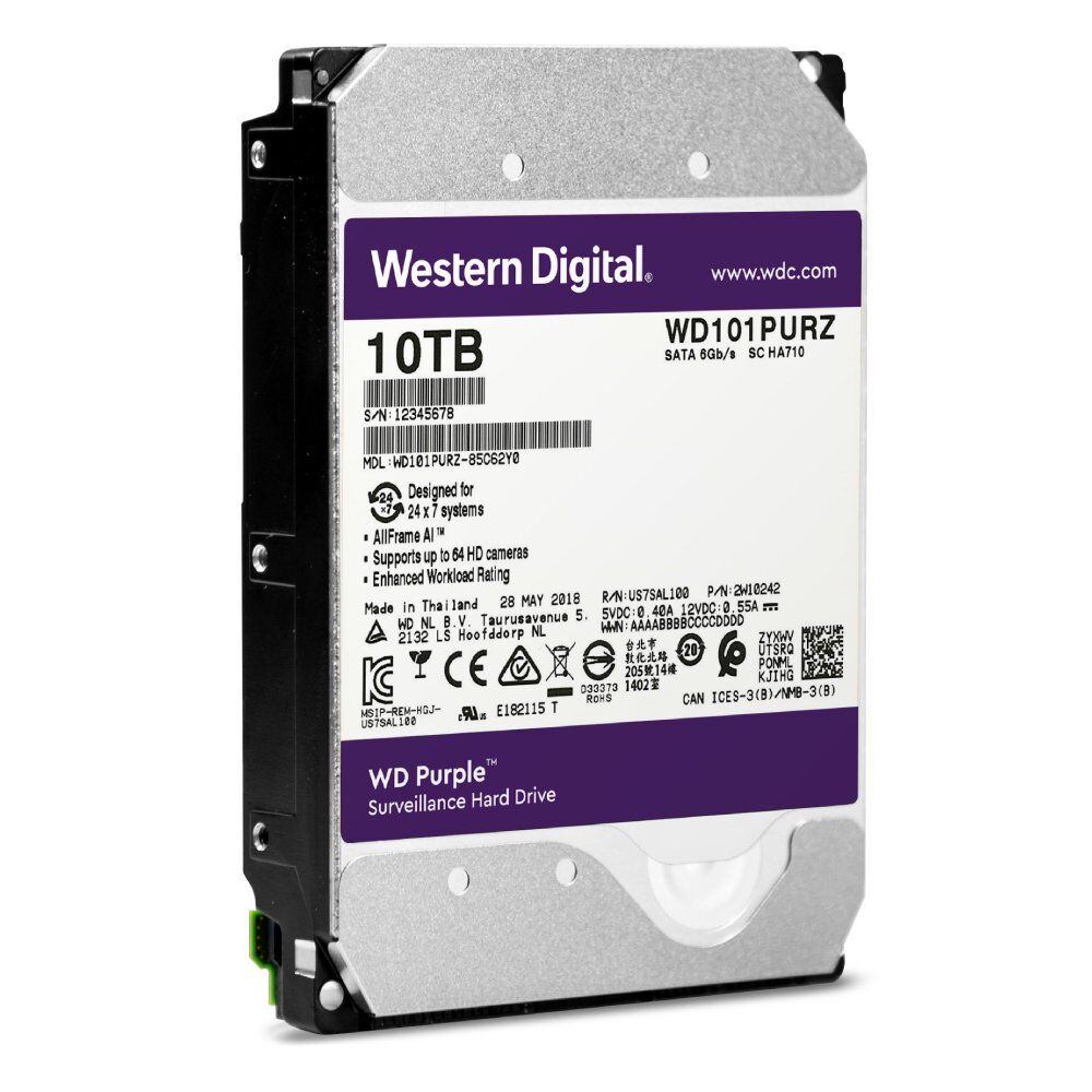 10TB 256MB IntelliPower RPM SATA3 Western Digital Purple Drive