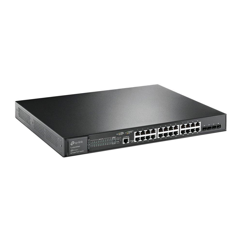 JetStream 24 Port Gigabit and 4 Port 10GE SFP L2 Managed Switch with 24 Port PoE 1