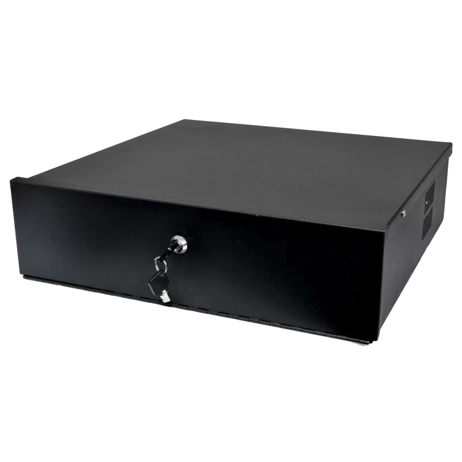 Heavy Duty 18 x 18 x 5 DVR Security Lock Box with Fan for CCTV Security Systems Black White The Wires Zone 1656541712 1600x1600