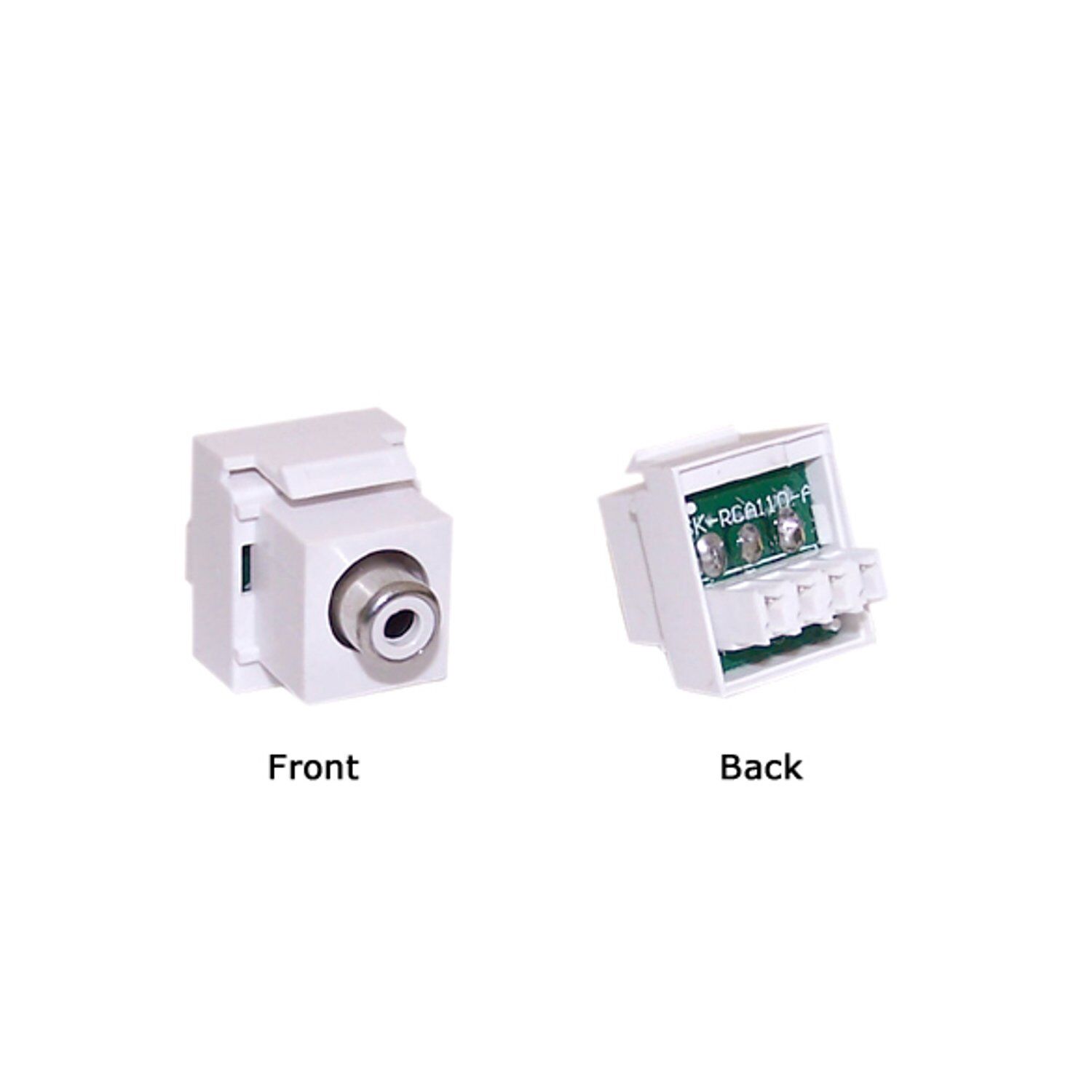 Component Keystone Wall Plate Insert Red Green Blue Color Coded Female Female Coupler 1