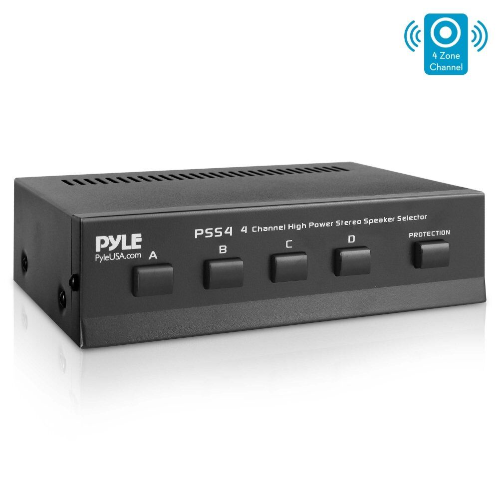 4 Channel High Power Stereo Speaker Selector