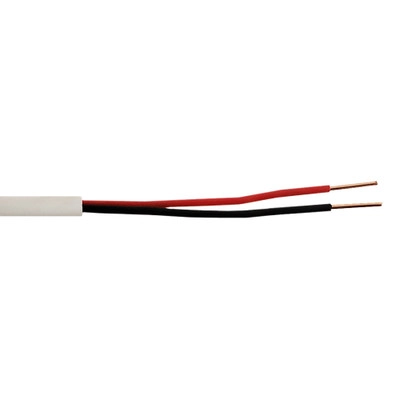 1000ft Station Z Quad Security Cable 2C 22AWG Solid Cable CMR Riser White