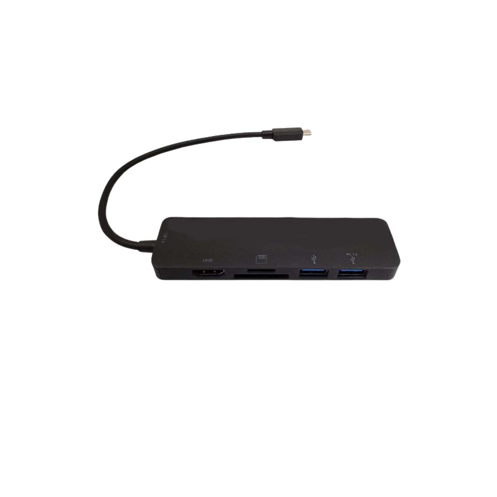 USB 3.1 Type C to HDMI 2x USB A 3.0 USB Type C SDMicro SD DP 1.4 Alt Mode Black