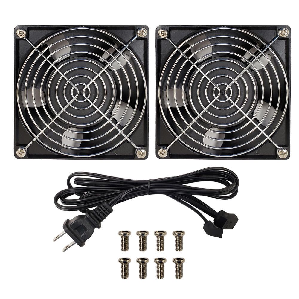 edb11 Other Brands RM 615 Wall Mount Bracket Cabinet Shelves Fan Kit for RM 500 Series Wall Mount Cabinets Low Decibel 28dBa 55 CFM Pair